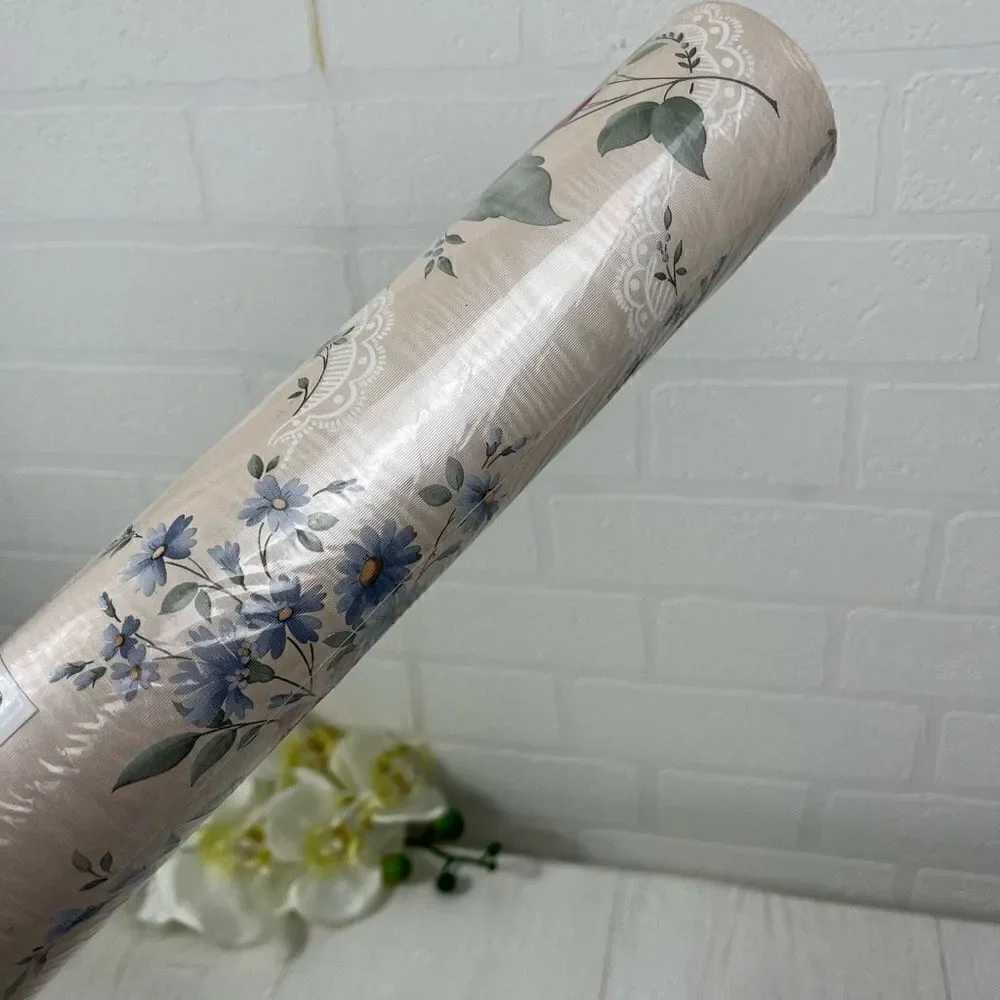 Vintage Pink Floral Wallpaper Roll 20.5inX11yds
